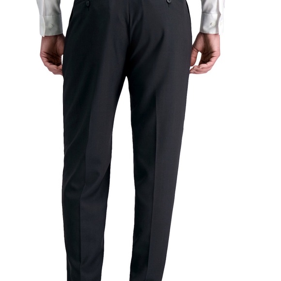 NWT men’s Haggar smart wash repreve Classic fit suit pants SZ 42x30 BLUE - Picture 2 of 8